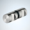 Paire de boutons O 20 mm. Inox.