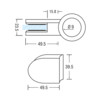 Glashouder Wiegand model 3 voor buis 33-42 mm O