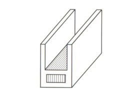 Plomb de contour extrude  avec noyau en acier 16/5 100 m. Resistance 50