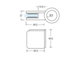 Glashouder Wiegand model 4 voor buis 33-42 mm O