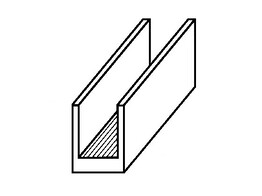 Plomb de contour extrude  avec fond epais 11/5 50 kg. Resistance 48