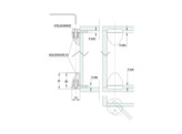 Eivormig uv-verlijmbaar scharnier UV35 glas/glas naturel rvs