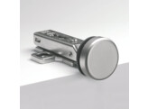 Charniere 200. Pour vantail a butee. Nickel brosse.