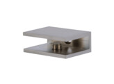 Massief messing glasplaatdrager 4810 voor 6-10 mm glas  mat velours