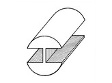 Plomb-H tire demi-rond 6/4 5 50 kg. Resistance 53