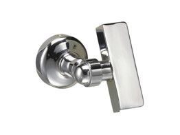 Fixation pour miroir basculant. Chrome brillant.