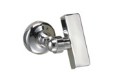 Fixation pour miroir basculant. Chrome brillant.