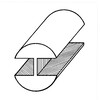 Plomb-H tire demi-rond 6/4 5 50 kg. Resistance 53