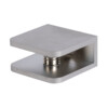 Messing glasplaatdrager 4805 afgerond mat velours  6-8 mm glas