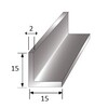 Aluminium L-profiel 15x15x2mm L 3000 mm