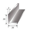 Aluminium L-profiel 20x20x2mm L 3000 mm