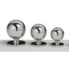 Enkele ronde deurknop 30 mm brons