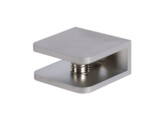 Messing glasplaatdrager 4805 afgerond mat velours  6-8 mm glas