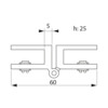 Pince-charniere doublee  4 pcs