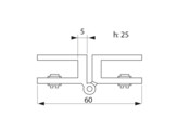 Pince-charniere doublee  4 pcs