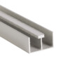 Rail superieur  argent poli anodise. Feutre