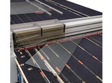 Synthetisch vilt zwart  200 cm breed