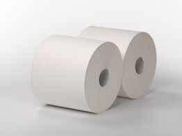 Papier de nettoyage a simple couche 1000 m x 24 cm  2 rouleaux