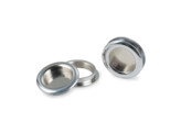 Bagues pour portes coulissantes O 40 mm. Ferme. Nickel brosse.