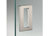 Poignee rectangulaire. 120 x 62 mm. Inox brosse.