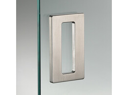 Poignee rectangulaire. 100 x 57 mm. Inox brosse.