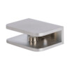 Messing glasplaatdrager 4810 afgerond mat velours  6-8 mm glas