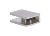 Messing glasplaatdrager 4810 afgerond mat velours  6-8 mm glas