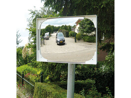 Miroir panoramique industriel polycarbonate. Rectangulaire.