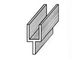 Plomb de contour extrude  plat avec talon. 8/5 25 kg. Resistance 55