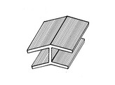 Plomb lanterne  plat 90  8/4 5 25 kg. Resistance 50