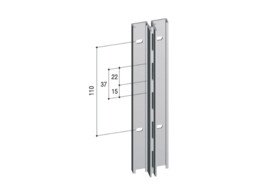 Middenprofiel PK mat aluminium L 3012 mm